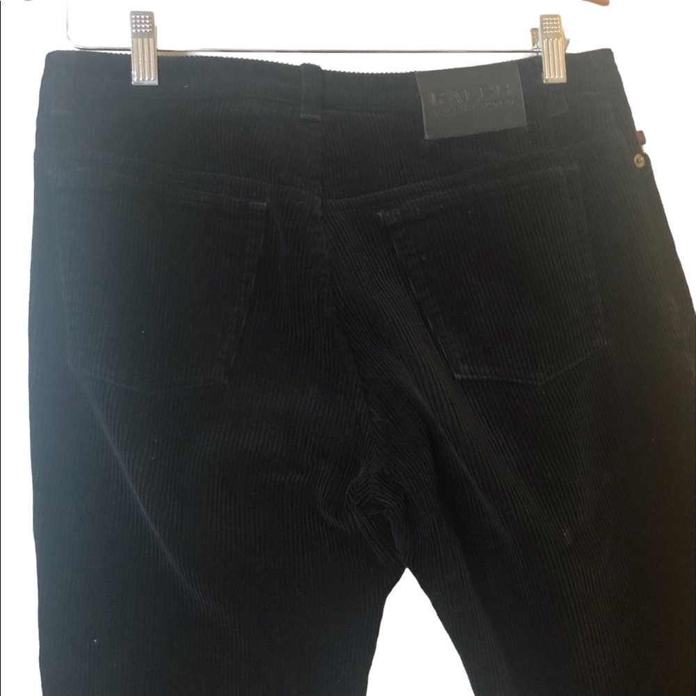 RALPH Ralph Lauren black wide wale corduroy straight leg 5 pocket cords jeans - Picture 6 of 7